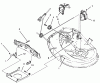 Toro 71184 (12-38XL) - 12-38XL Lawn Tractor, 1995 (5900001-5910000) Ersatzteile CABLE & COVER ASSEMBLY (38" CUTTING UNIT)