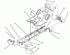 Toro 71184 (12-38XL) - 12-38XL Lawn Tractor, 1995 (5900001-5910000) Ersatzteile FRAME ASSEMBLY