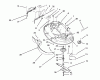 Toro 71184 (12-38XL) - 12-38XL Lawn Tractor, 1996 (6900001-6999999) Ersatzteile HOUSING & SPINDLE ASSEMBLY (38" CUTTING UNIT)