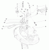 Toro 71185 (13-38XL) - 13-38XL Lawn Tractor, 1996 (6900001-6999999) Ersatzteile DECK PULLEY & BELT ASSEMBLY