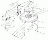 Toro 71188 (12-32XL) - 12-32XL Lawn Tractor, 1996 (6900001-6999999) Ersatzteile DECK ASSEMBLY (32" CUTTING UNIT)