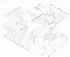 Toro 71188 (12-32XL) - 12-32XL Lawn Tractor, 1997 (7900001-7999999) Ersatzteile PULLEY & BELT ASSEMBLY (32" CUTTING UNIT)