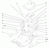 Toro 71188 (12-32XL) - 12-32XL Lawn Tractor, 1997 (7900001-7999999) Ersatzteile SEAT ASSEMBLY