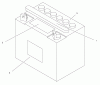 Toro 71189 (12-32XL) - 12-32XL Lawn Tractor, 1998 (8900001-8999999) Ersatzteile BATTERY ASSEMBLY