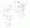 Toro 71189 (12-32XL) - 12-32XL Lawn Tractor, 1998 (8900001-8999999) Ersatzteile GAS TANK & ENGINE PULLEY ASSEMBLY