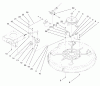 Toro 71189 (12-32XL) - 12-32XL Lawn Tractor, 1998 (8900001-8999999) Ersatzteile PULLEY & BELT ASSEMBLY (32" CUTTING UNIT)