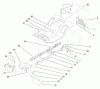 Toro 71190 (13-38XL) - 13-38XL Lawn Tractor, 1998 (8900001-8999999) Ersatzteile FRAME ASSEMBLY
