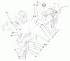 Toro 71190 (13-38XL) - 13-38XL Lawn Tractor, 1998 (8900001-8999999) Ersatzteile GAS TANK & ENGINE PULLEY ASSEMBLY