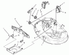 Toro 71191 (13-38HXL) - 13-38HXL Lawn Tractor, 1995 (5900001-5910000) Ersatzteile CABLE & COVER ASSEMBLY (38" CUTTING UNIT)