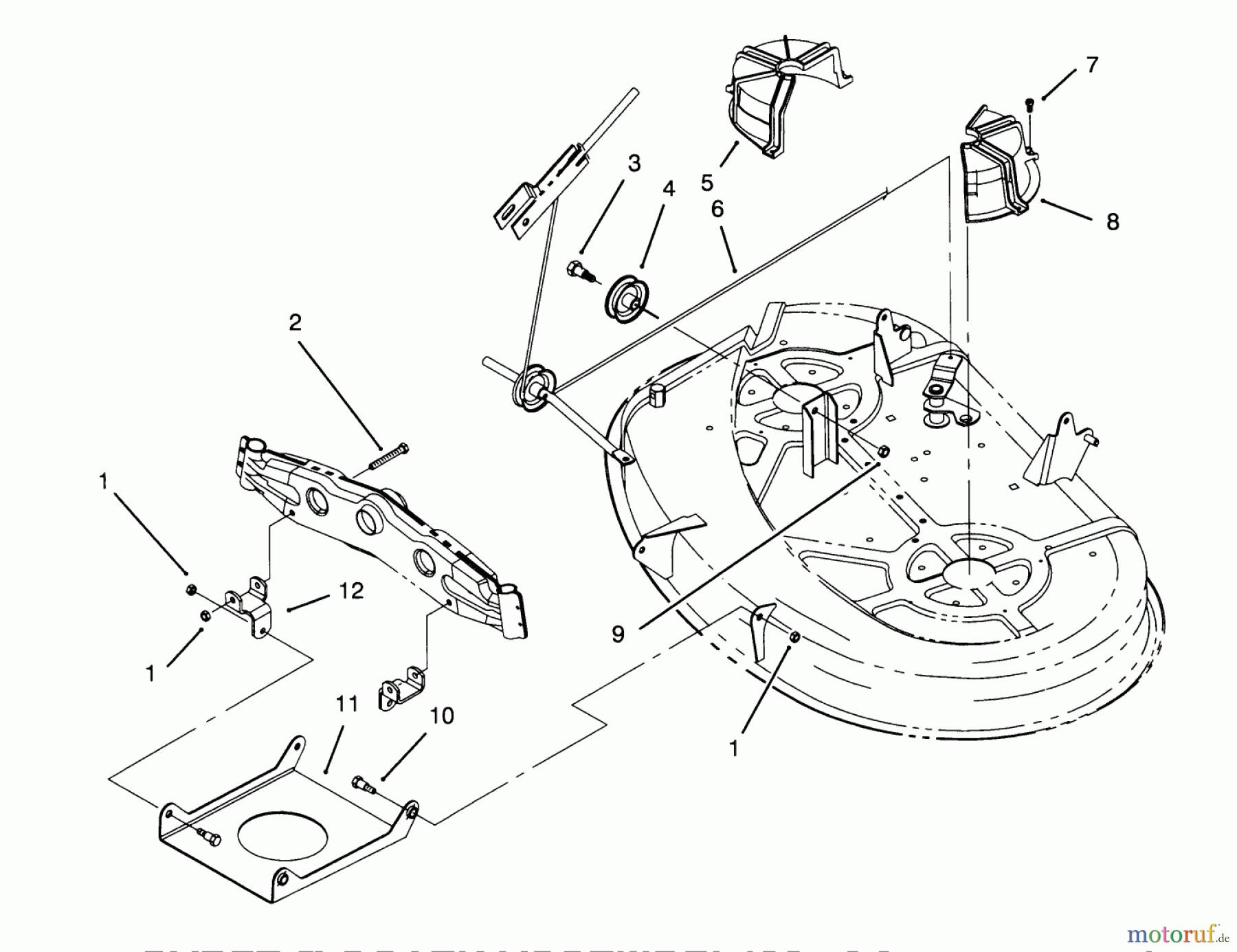 Toro Neu Mowers, Lawn & Garden Tractor Seite 1 71191 (13-38HXL) - Toro 13-38HXL Lawn Tractor, 1995 (5910001-5999999) CABLE & COVER ASSEMBLY (38
