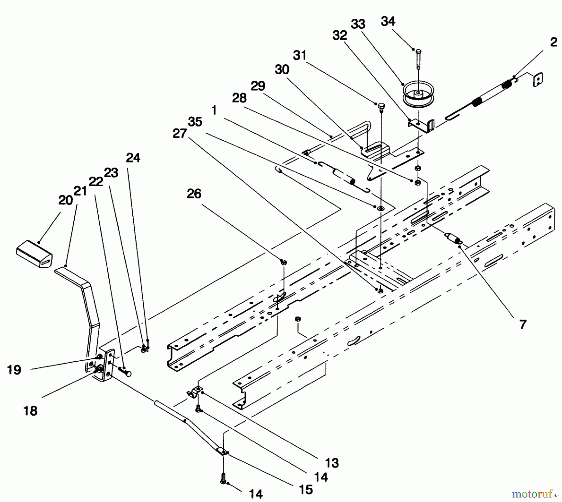 Toro Neu Mowers, Lawn & Garden Tractor Seite 1 71192 (15-44HXL) - Toro 15-44HXL Lawn Tractor, 1996 (6900001-6999999) CLUTCH ASSEMBLY
