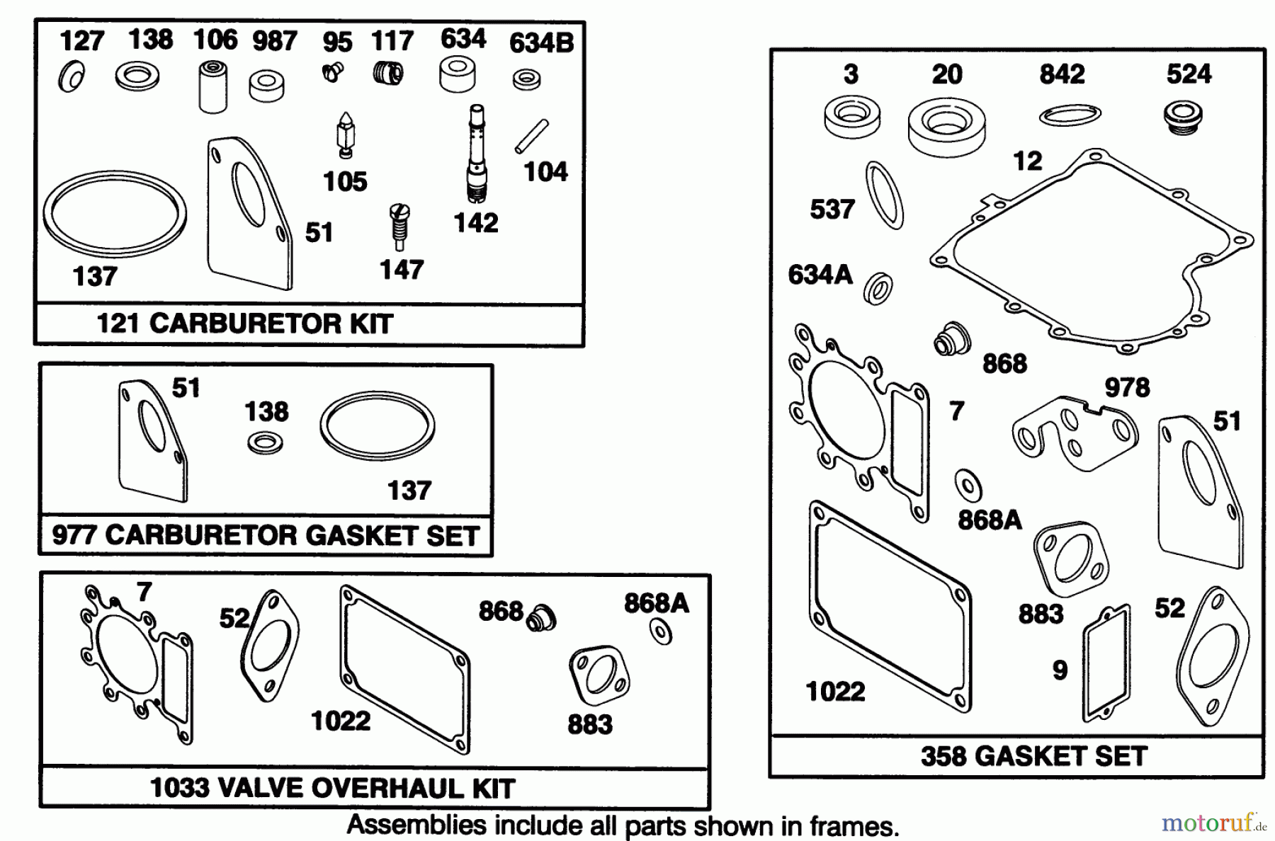 Toro Neu Mowers, Lawn & Garden Tractor Seite 1 71192 (15-44HXL) - Toro 15-44HXL Lawn Tractor, 1996 (6900001-6999999) ENGINE BRIGGS & STRATTON MODEL 28Q777-0168-01 #10