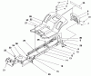 Toro 71192 (15-44HXL) - 15-44HXL Lawn Tractor, 1996 (6900001-6999999) Ersatzteile FRAME ASSEMBLY