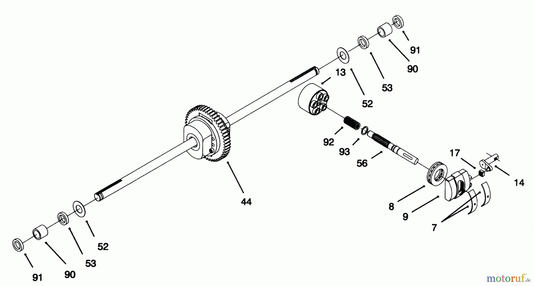 Toro Neu Mowers, Lawn & Garden Tractor Seite 1 71192 (15-44HXL) - Toro 15-44HXL Lawn Tractor, 1996 (6900001-6999999) HYDRO TRANSAXLE ASSEMBLY #2