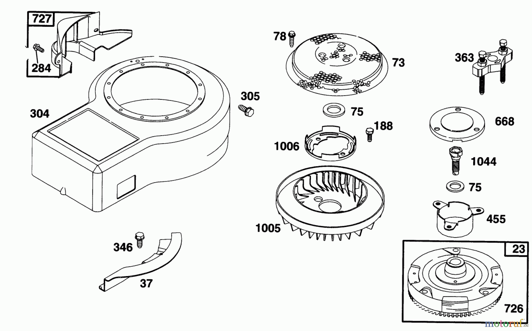 Toro Neu Mowers, Lawn & Garden Tractor Seite 1 71193 (14-38HXL) - Toro 14-38HXL Lawn Tractor, 1996 (6900001-6999999) ENGINE BRIGGS & STRATTON MODEL 28N707-0131-01 #7