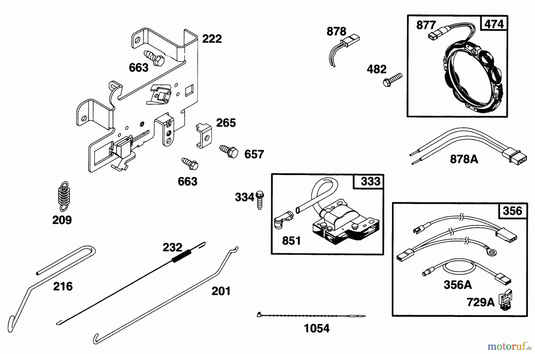 Toro Neu Mowers, Lawn & Garden Tractor Seite 1 71193 (14-38HXL) - Toro 14-38HXL Lawn Tractor, 1996 (6900001-6999999) ENGINE BRIGGS & STRATTON MODEL 28N777-0174-01 #7