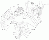 Toro 71193 (14-38HXL) - 14-38HXL Lawn Tractor, 1997 (7900001-7999999) Ersatzteile ENGINE & GAS TANK ASSEMBLY