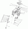 Toro 71196 (16-44HXL) - 16-44HXL Lawn Tractor, 1996 (6900001-6999999) Ersatzteile STEERING ASSEMBLY