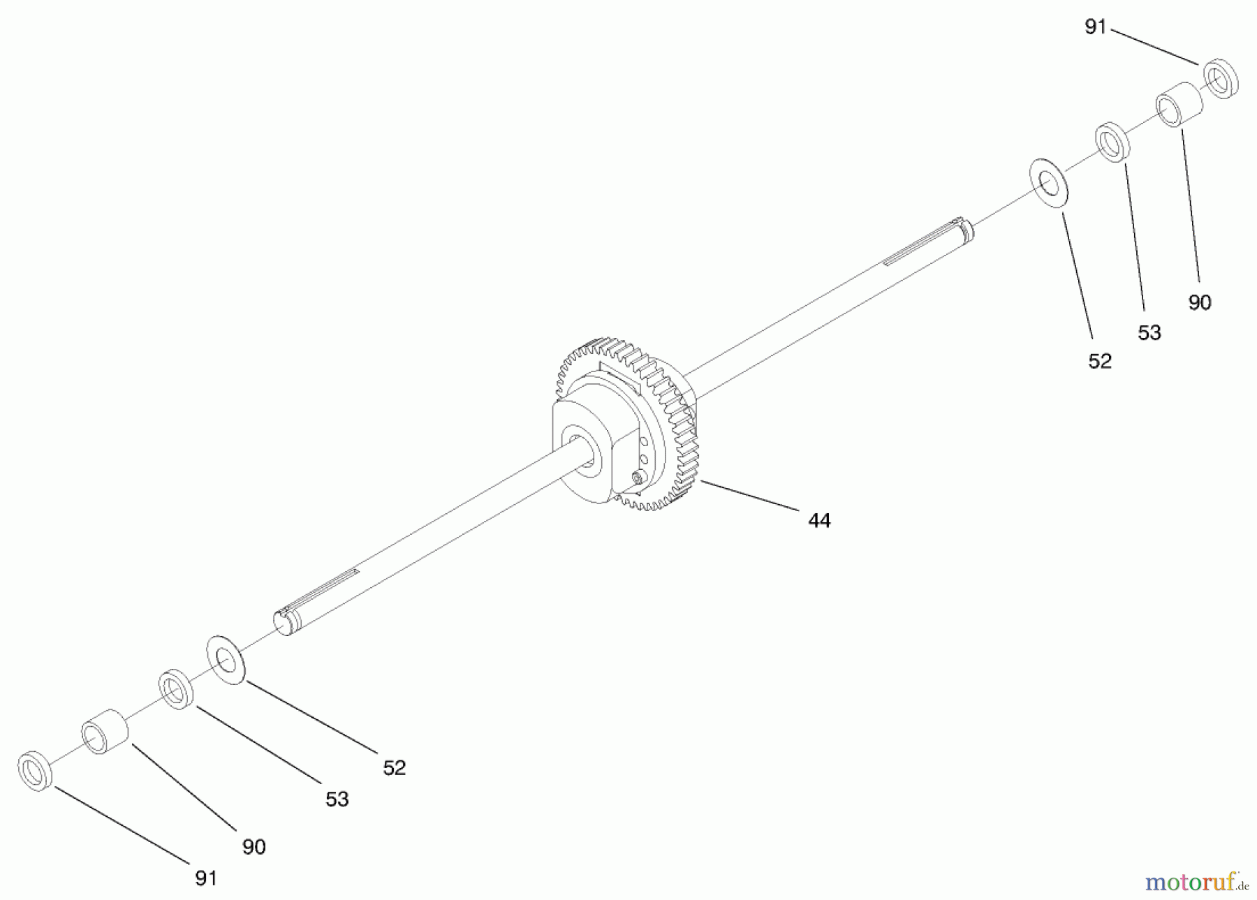  Toro Neu Mowers, Lawn & Garden Tractor Seite 1 71196 (16-44HXL) - Toro 16-44HXL Lawn Tractor, 1997 (7900001-7999999) HYDRO TRANSAXLE ASSEMBLY #2