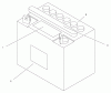 Toro 71218 (16-44HXL) - 16-44HXL Lawn Tractor, 1998 (8900001-8999999) Ersatzteile BATTERY ASSEMBLY
