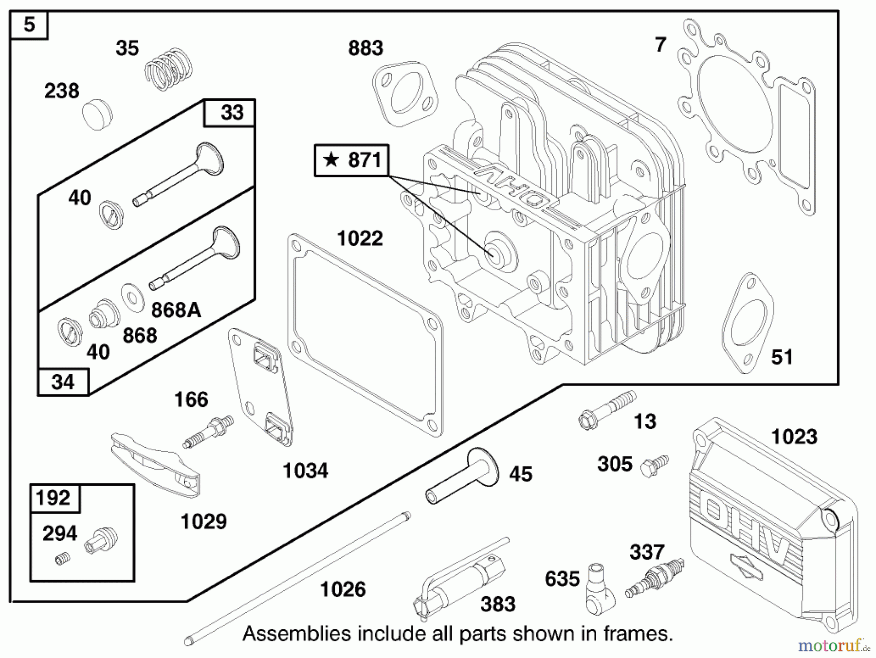 Toro Neu Mowers, Lawn & Garden Tractor Seite 1 71218 (16-44HXL) - Toro 16-44HXL Lawn Tractor, 1998 (8900001-8999999) ENGINE BRIGGS & STRATTON MODEL 28Q777-0668-E1 #2