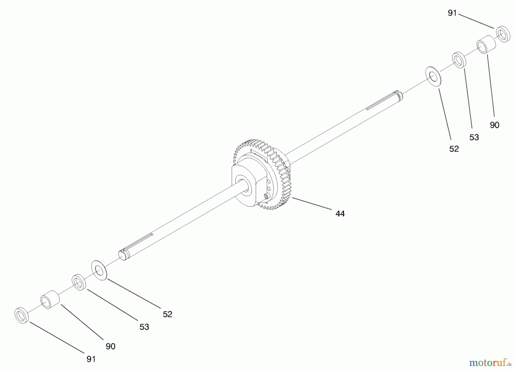 Toro Neu Mowers, Lawn & Garden Tractor Seite 1 71218 (16-44HXL) - Toro 16-44HXL Lawn Tractor, 1998 (8900001-8999999) HYDRO TRANSAXLE ASSEMBLY #2
