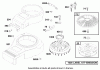 Toro 71197 (17-44HXL) - 17-44HXL Lawn Tractor, 1999 (9900001-9999999) Ersatzteile ENGINE BRIGGS & STRATTON MODEL 312777-0128-E1 #8