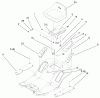 Toro 71197 (17-44HXL) - 17-44HXL Lawn Tractor, 1999 (9900001-9999999) Ersatzteile REAR BODY & SEAT ASSEMBLY