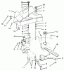 Toro 79102 - 44" Vacuum Bagger, XL Series Lawn Tractors, 1996 (6900001-6999999) Ersatzteile PULLEY & SHIELD ASSEMBLY