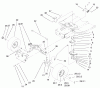 Toro 71280 (17-44HXLE) - 17-44HXLE Lawn Tractor, 2000 (200000001-200999999) Ersatzteile STEERING COMPONENTS ASSEMBLY