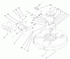 Toro 71199 (12-32XL) - 12-32XL Lawn Tractor, 1999 (9900001-9999999) Ersatzteile 32" DECK BLADE DRIVE & BRAKING COMPONENTS ASSEMBLY