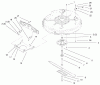 Toro 71199 (12-32XL) - 12-32XL Lawn Tractor, 1999 (9900001-9999999) Ersatzteile 32" DECK COMPONENTS ASSEMBLY #2