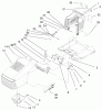 Toro 71199 (12-32XL) - 12-32XL Lawn Tractor, 1999 (9900001-9999999) Ersatzteile HOOD & TOWER ASSEMBLY