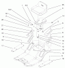Toro 71199 (12-32XL) - 12-32XL Lawn Tractor, 1999 (9900001-9999999) Ersatzteile REAR BODY & SEAT ASSEMBLY