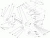 Toro 71199 (12-32XL) - 12-32XL Lawn Tractor, 1999 (9900001-9999999) Ersatzteile STEERING COMPONENTS ASSEMBLY