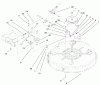 Toro 71199 (12-32XL) - 12-32XL Lawn Tractor, 2000 (200000001-200999999) Ersatzteile 32" DECK BLADE DRIVE & BRAKING COMPONENTS ASSEMBLY