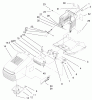 Toro 71199 (12-32XL) - 12-32XL Lawn Tractor, 2000 (200000001-200999999) Ersatzteile HOOD & TOWER ASSEMBLY