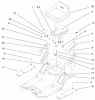 Toro 71199 (12-32XL) - 12-32XL Lawn Tractor, 2000 (200000001-200999999) Ersatzteile REAR BODY & SEAT ASSEMBLY