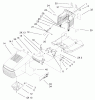 Toro 71199 (12-32XL) - 12-32XL Lawn Tractor, 2002 (220000001-220999999) Ersatzteile HOOD & TOWER ASSEMBLY