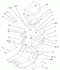 Toro 71199 (12-32XL) - 12-32XL Lawn Tractor, 2002 (220000001-220999999) Ersatzteile REAR BODY & SEAT ASSEMBLY