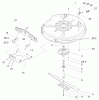 Toro 71199 (12-32XL) - 12-32XL Lawn Tractor, 2003 (230000001-230999999) Ersatzteile 32IN DECK AND BAFFLE ASSEMBLY
