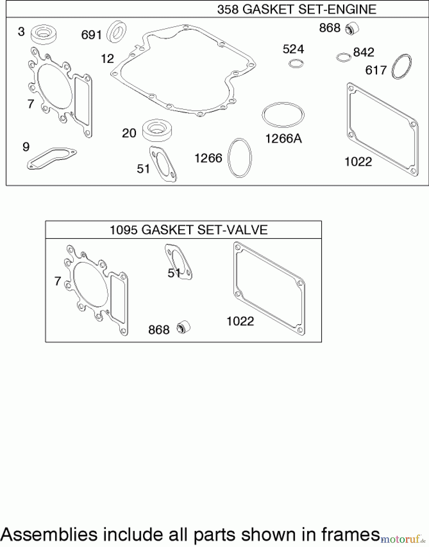 Toro Neu Mowers, Lawn & Garden Tractor Seite 1 71199 (12-32XL) - Toro 12-32XL Lawn Tractor, 2004 (240000001-240999999) GASKET ASSEMBLY BRIGGS AND STRATTON 219907-0170-E1