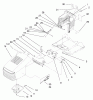 Toro 71201 (12-32XL) - 12-32XL Lawn Tractor, 1998 (8900001-8999999) Ersatzteile HOOD ASSEMBLY