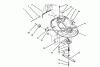 Toro 71205 (13-38XL) - 13-38XL Lawn Tractor, 1995 (59000001-59999999) Ersatzteile HOUSING & SPINDLE ASSEMBLY (38" CUTTING UNIT)