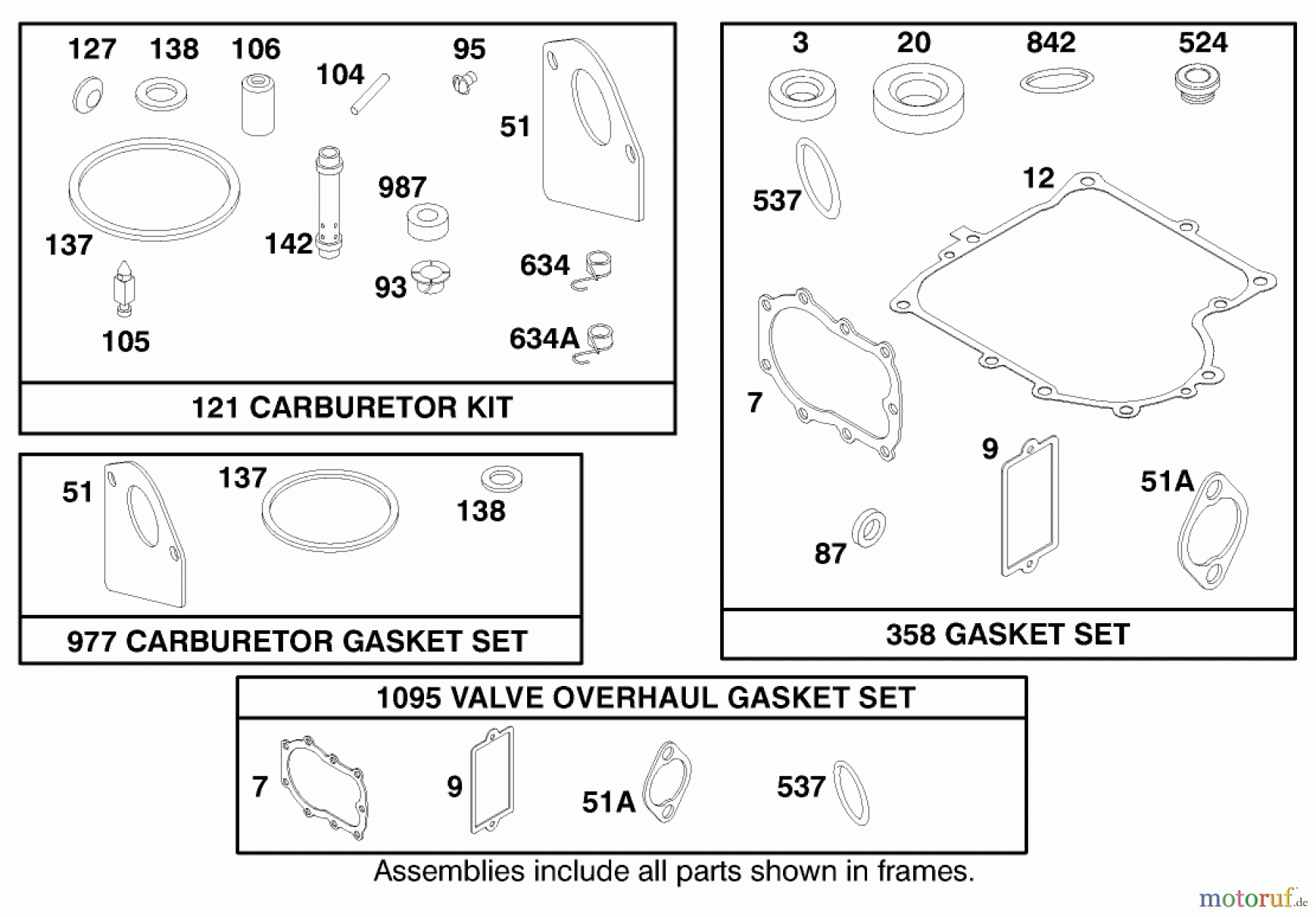 Toro Neu Mowers, Lawn & Garden Tractor Seite 1 71208 (13-38XL) - Toro 13-38XL Lawn Tractor, 1998 (8900001-8999999) ENGINE BRIGGS & STRATTON MODEL 28M707-1122-E1 #9