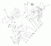 Toro 71208 (13-38XL) - 13-38XL Lawn Tractor, 1998 (8900001-8999999) Ersatzteile GAS TANK & ENGINE PULLEY ASSEMBLY