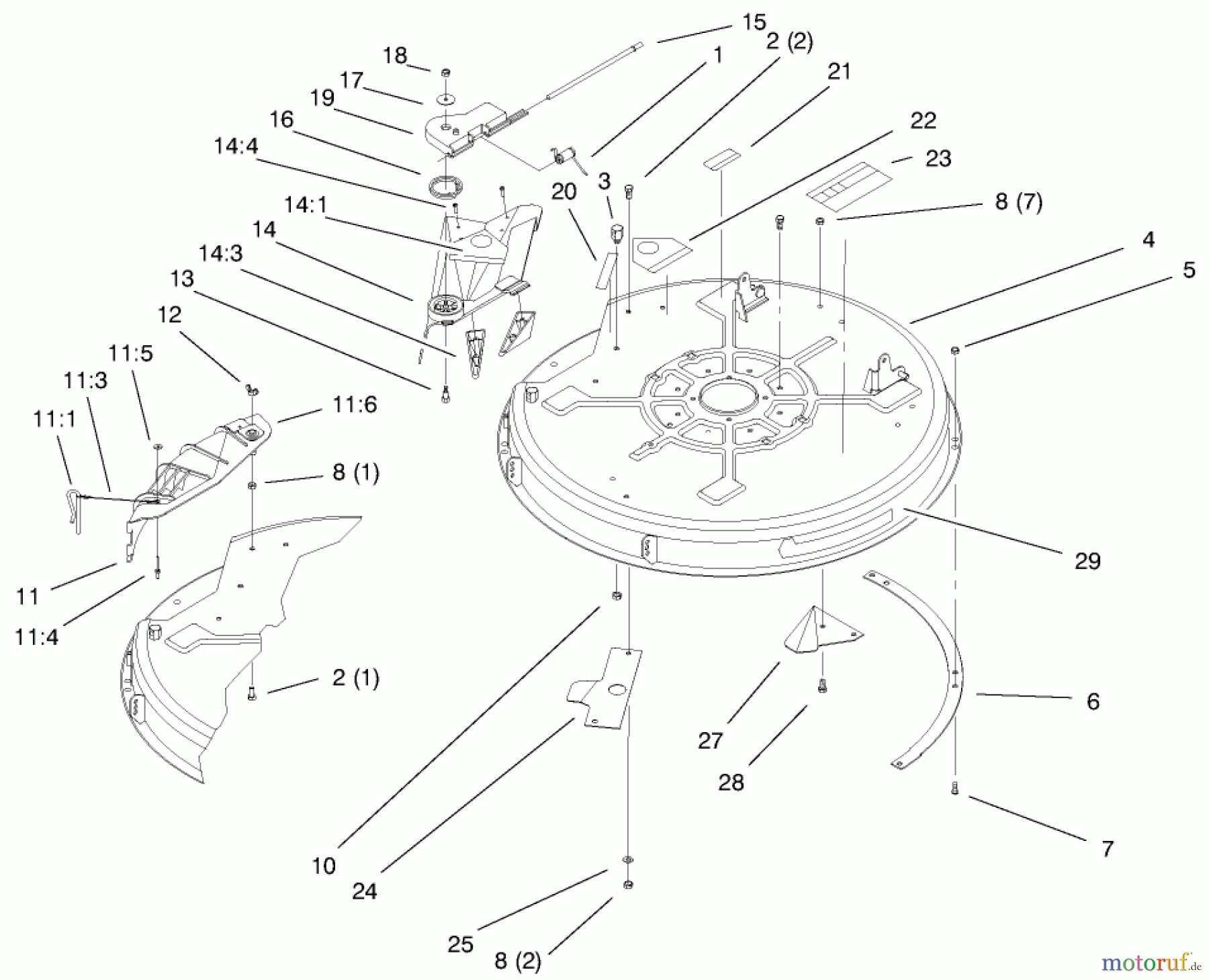 Toro Neu Mowers, Lawn & Garden Tractor Seite 1 71209 (13-32XLE) - Toro 13-32XLE Lawn Tractor, 1999 (9900001-9999999) 32