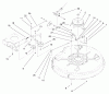 Toro 71209 (13-32XLE) - 13-32XLE Lawn Tractor, 2000 (200000001-200999999) Ersatzteile 32" DECK BLADE DRIVE & BRAKING COMPONENTS ASSEMBLY