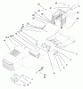 Toro 71209 (13-32XLE) - 13-32XLE Lawn Tractor, 2000 (200000001-200999999) Ersatzteile HOOD & TOWER ASSEMBLY