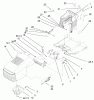 Toro 71209 (13-32XLE) - 13-32XLE Lawn Tractor, 2001 (210000001-210999999) Ersatzteile HOOD & TOWER ASSEMBLY
